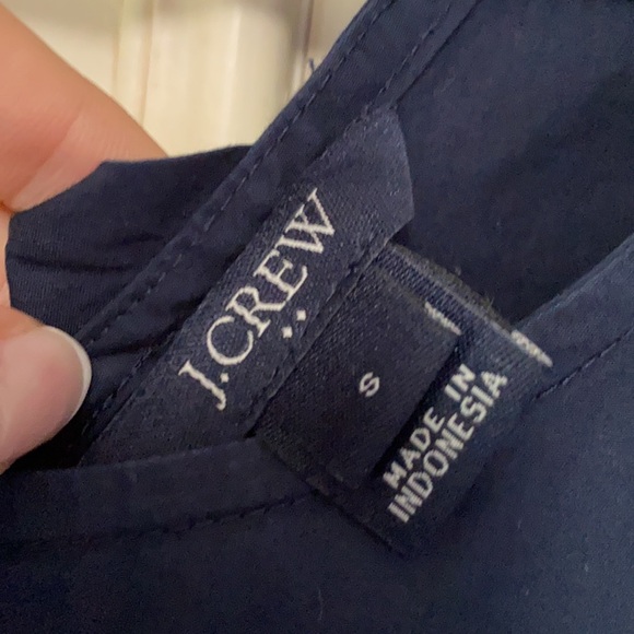 J. Crew Navy Bow Peplum Tank - Picture 2 of 6